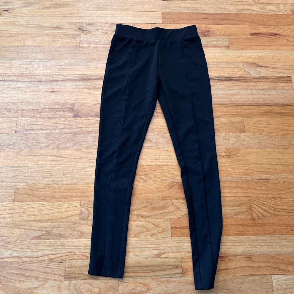 dip Black Skinny Ponte Jumpsuit-Style Pants